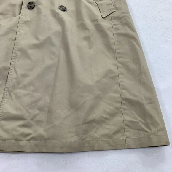 Vintage Christian Dior Monsieur Removable Wool Lining Trench Coat 38R Mens Beige - Picture 10 of 13